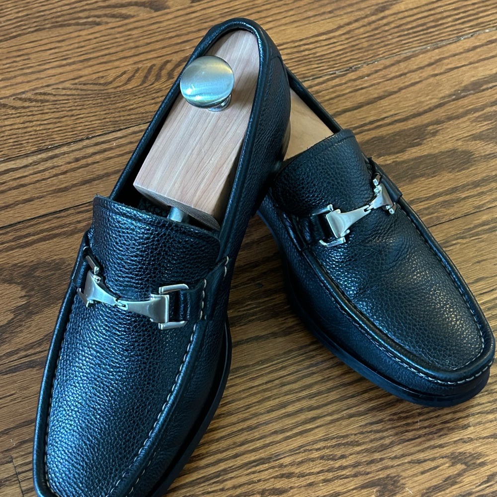 Allen Edmonds Firenze Black Leather Loafers 9.5D